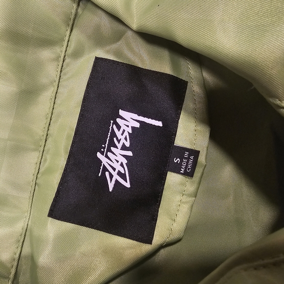 Stussy Men's Light Green Checkered Jacket - Picture 3 of 3